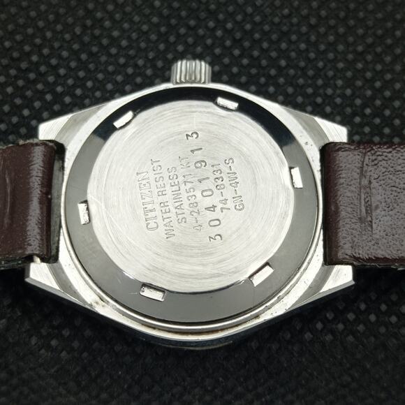 Vintage 1983 Citizen Automatic Womans Silver Watch W/daydate & Gold accents